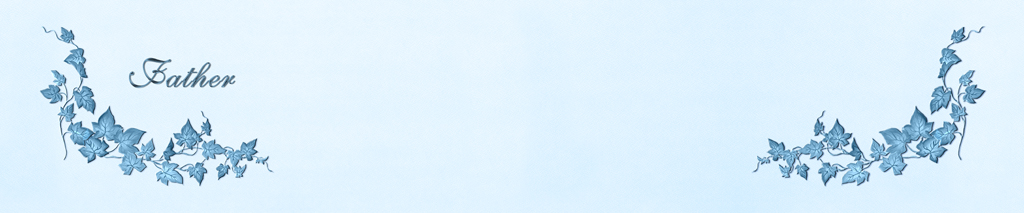 P FC 509 BL BL Corner Ivy Father Blue Faux